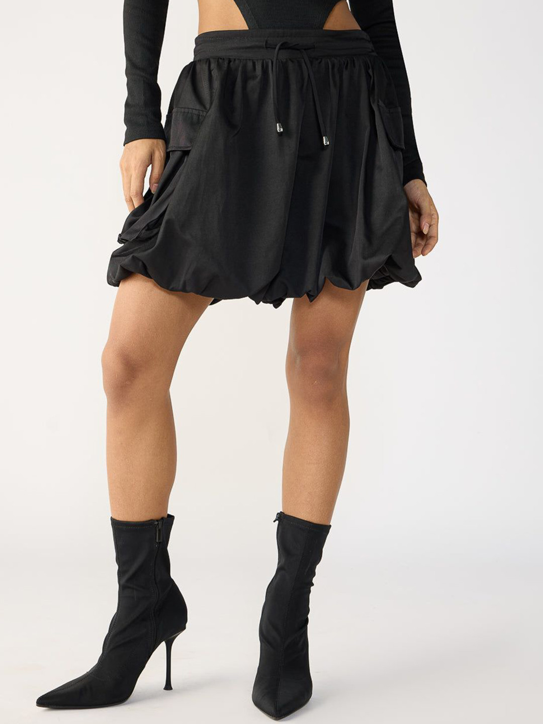 FREAKINS Blackout Parachute Mini Skirt