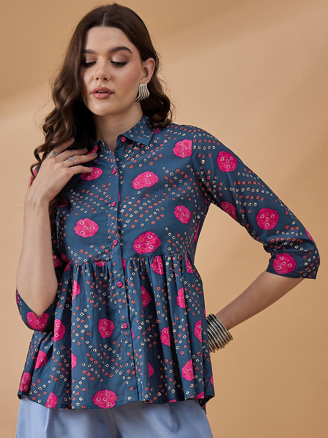 Routes by All About You Floral Print Cotton Styled Back Top