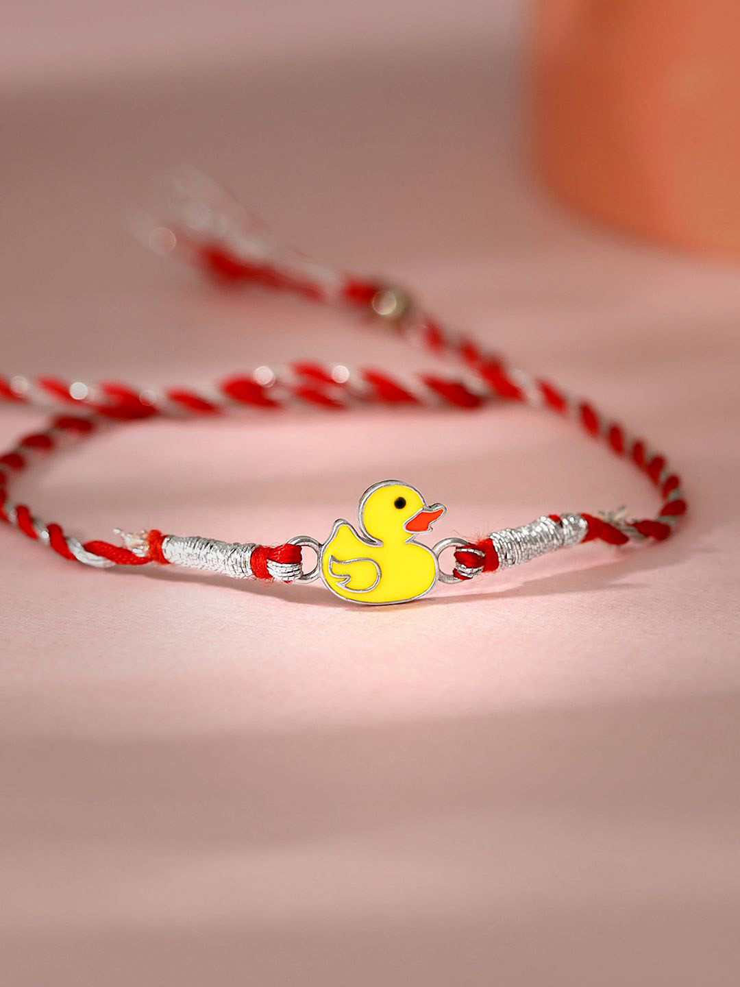 GIVA Boys 925 Silver Quack-Tacular Thread Rakhi