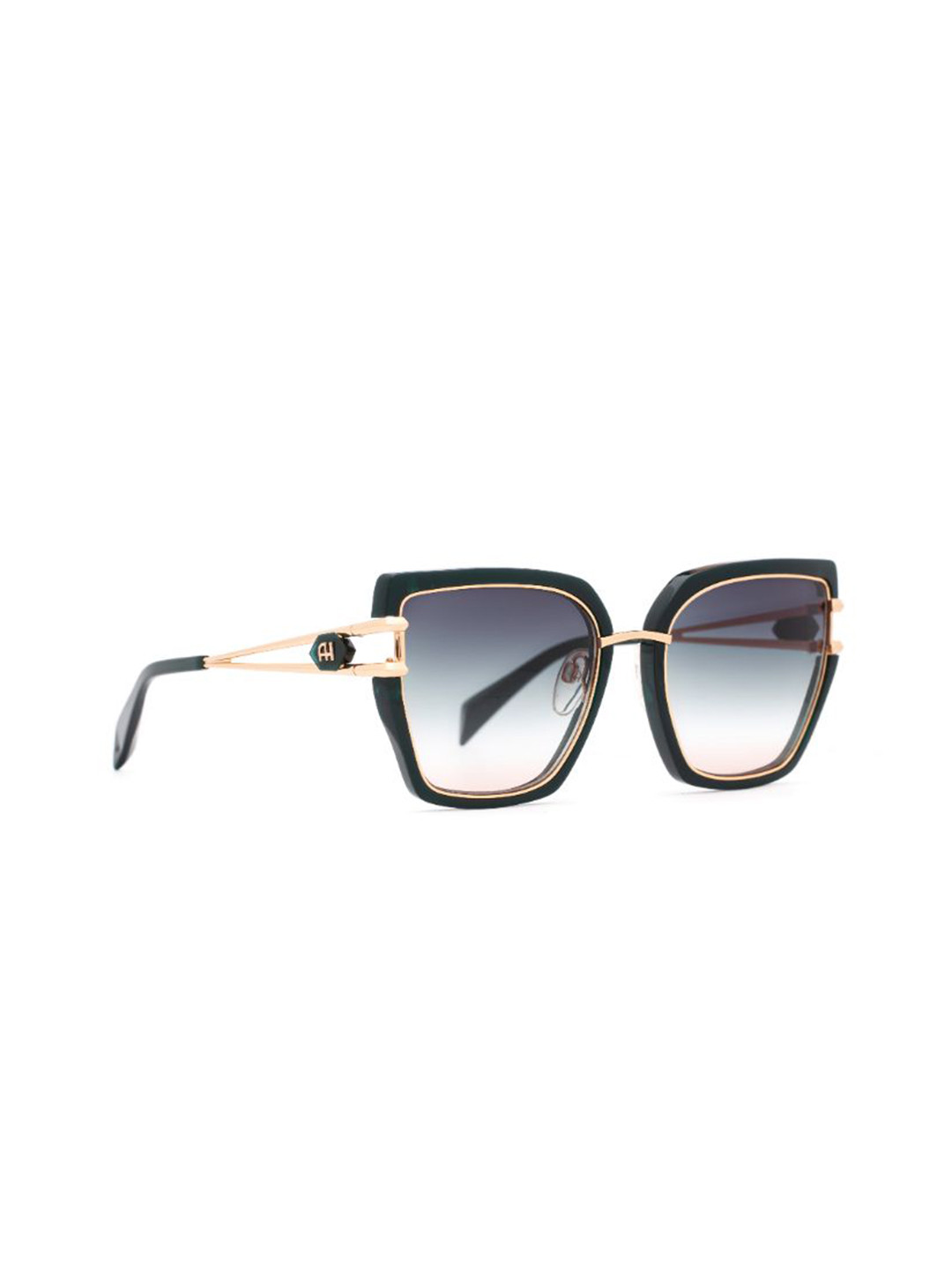 Ana Hickmann Women Round Shape Full Rim Cateye Sunglasses with UV Protected Lens