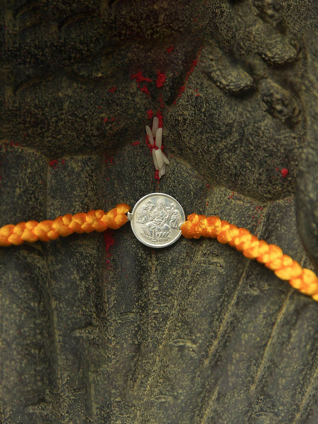 Unniyarcha 92.5 Pure Silver Thread Rakhi