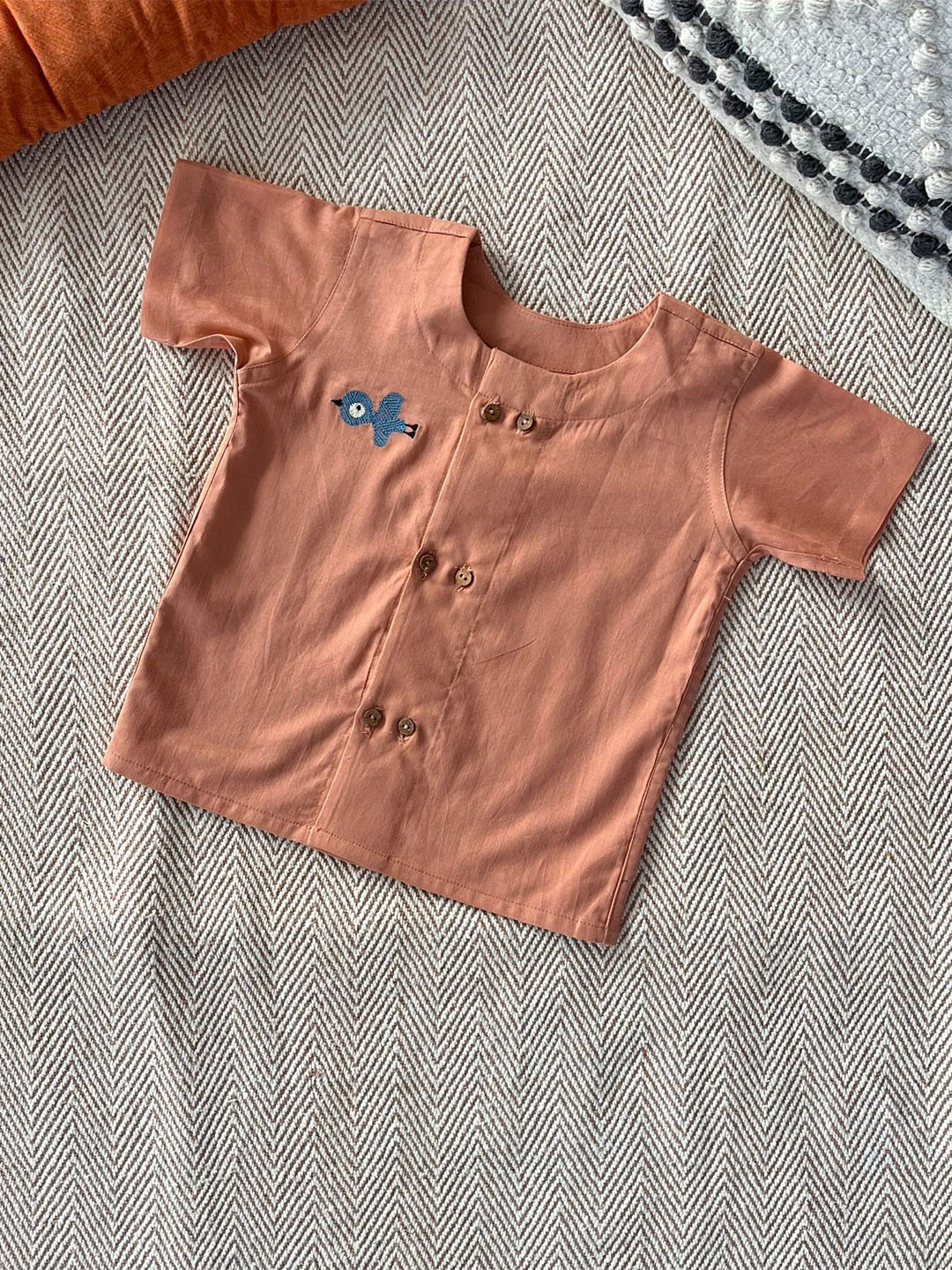 Bhaakur Unisex Kids Comfort Micro Checks Opaque Checked Casual Shirt