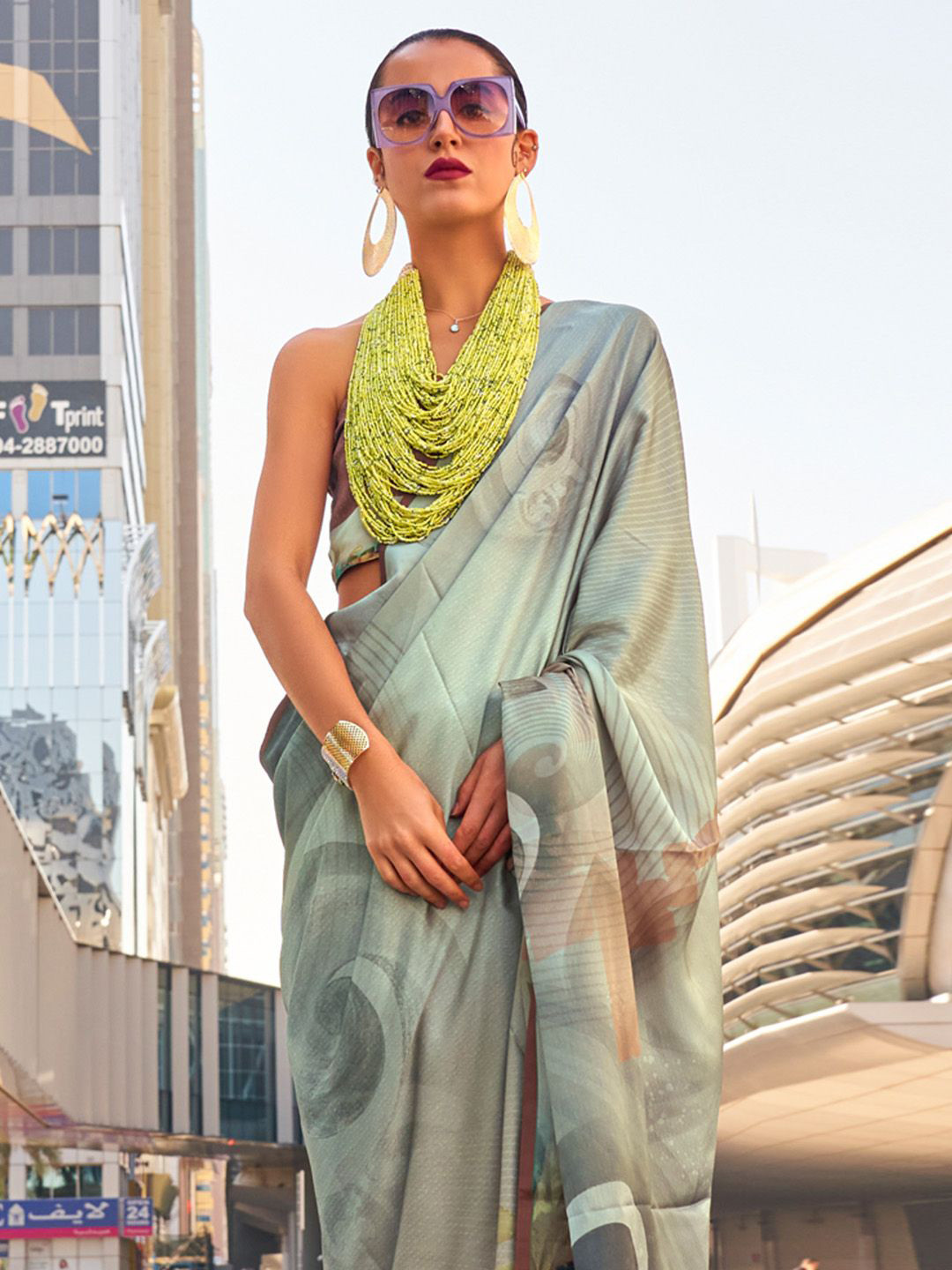 Anouk Abstract No Border Saree