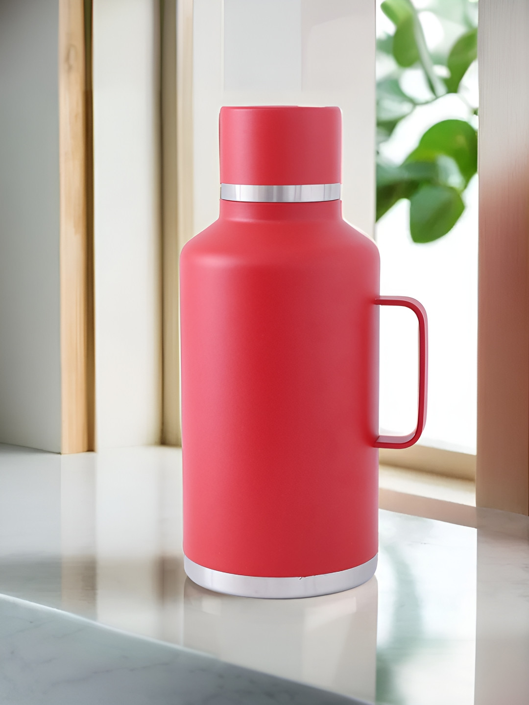 The Better Home Red Solid Stainless Steel Spill Proof Flask - 2L