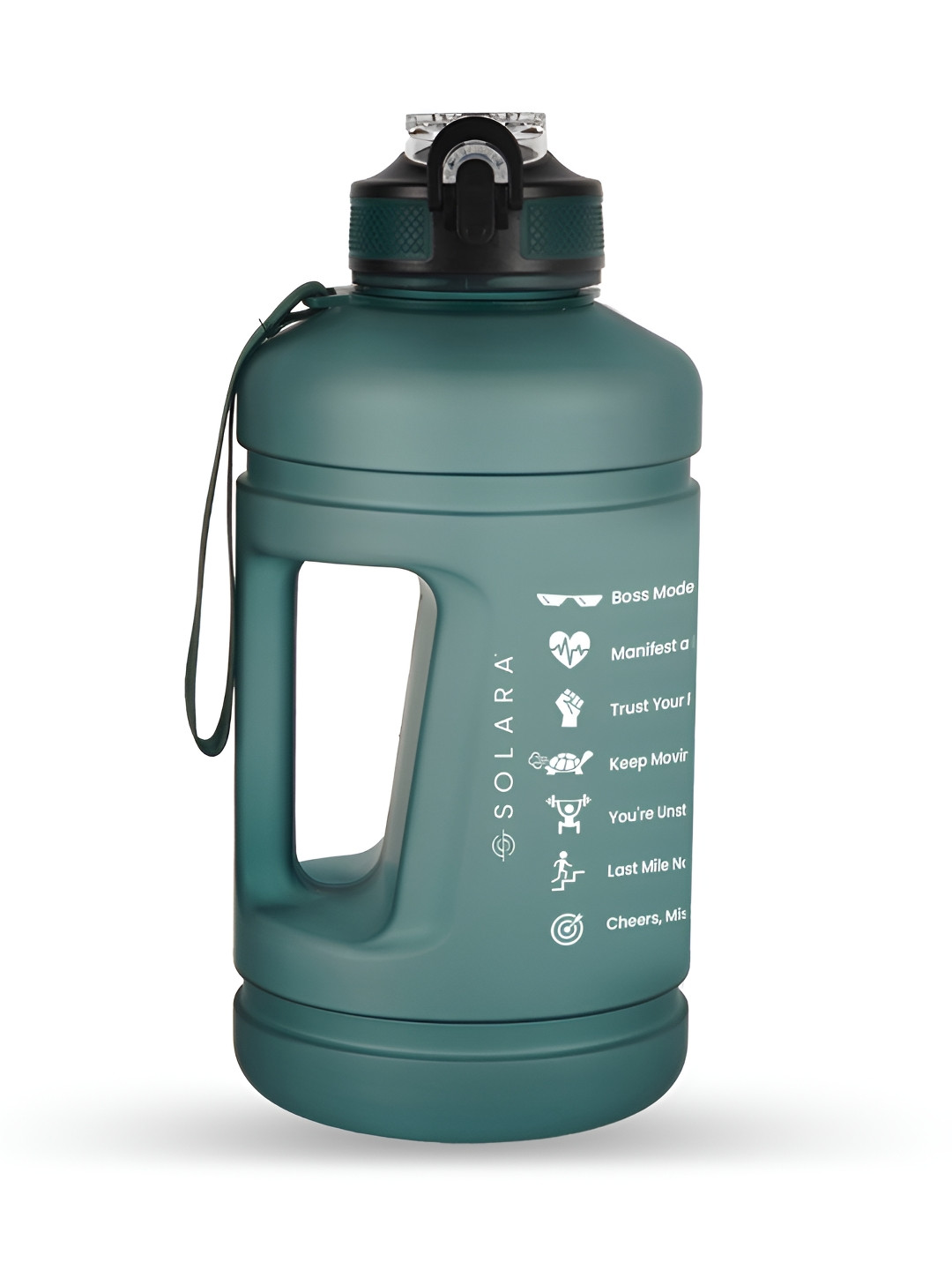 Solara Green Typography Tritan Spill Proof Sipper - 2.2L