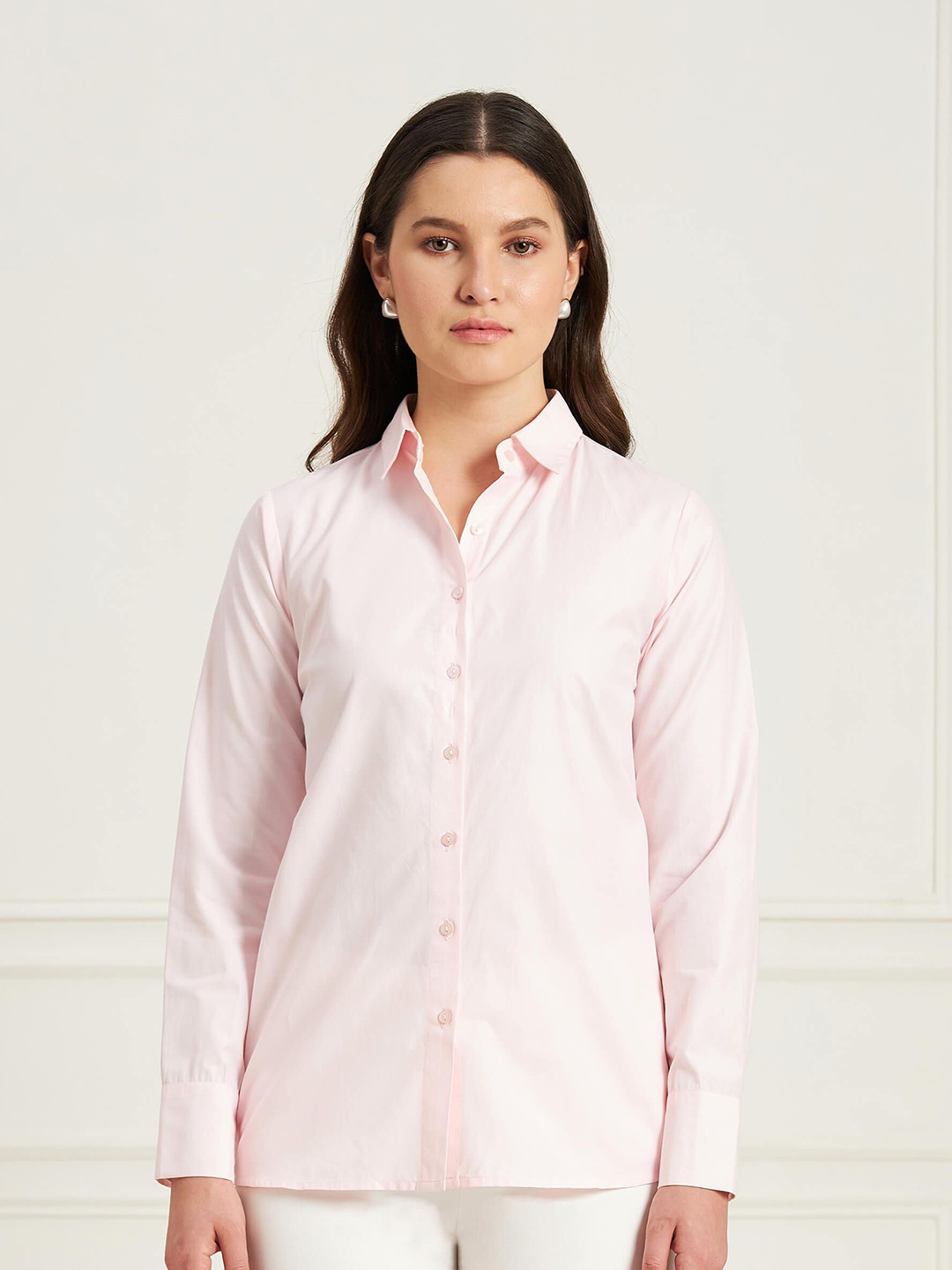SALT ATTIRE Women Classic Opaque Formal Shirt
