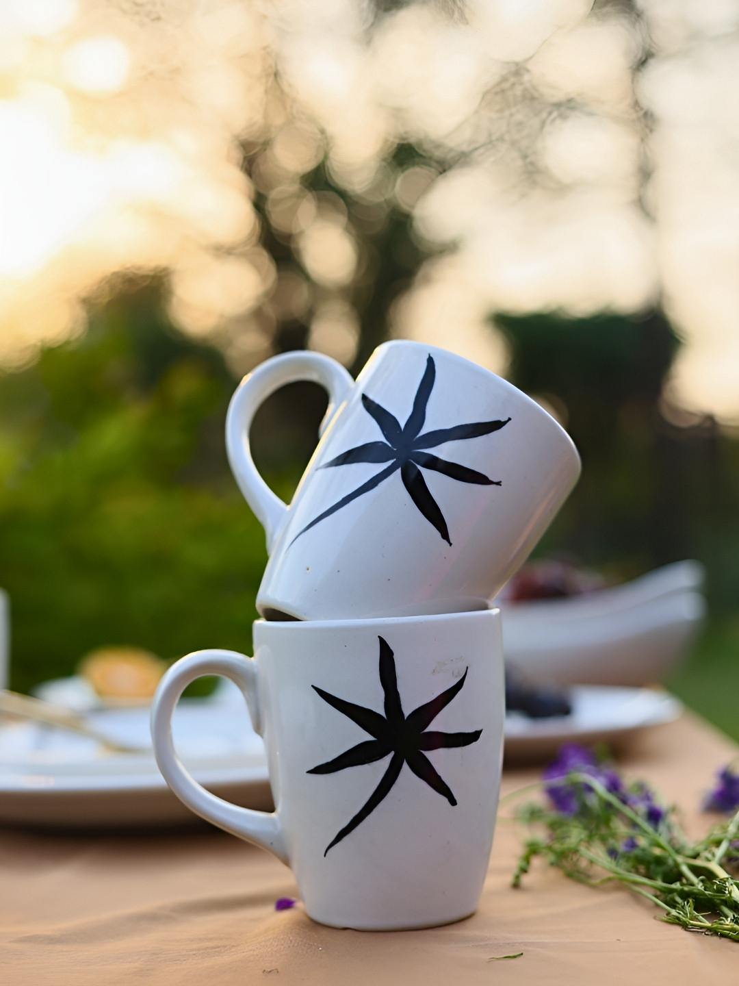 WEAVING HOMES We Have A Bond No One Can Break Apart White Conversational Ceramic Microwave Safe 2 Piece Mugs-250ml