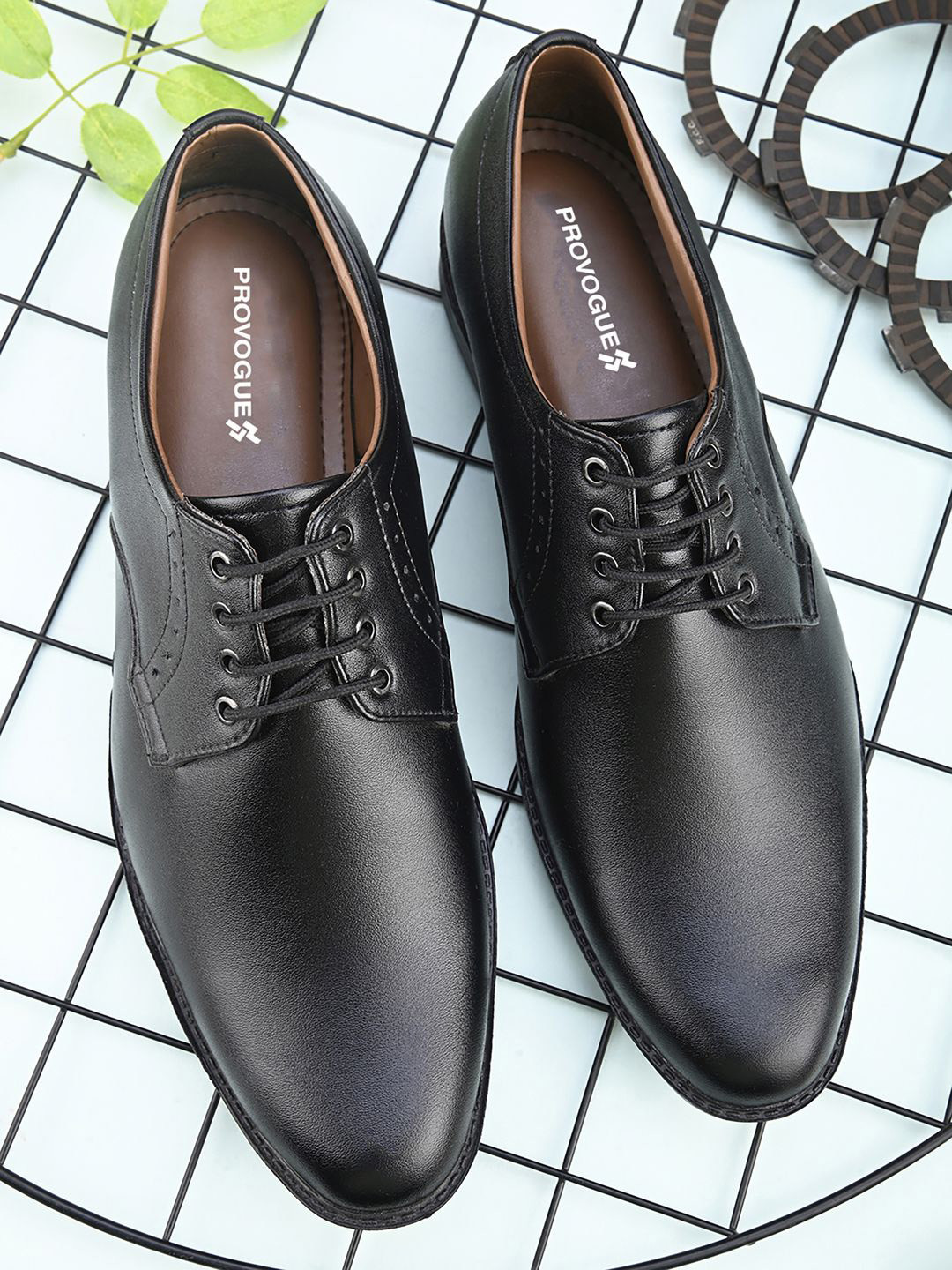 Provogue Men Round Toe Formal Derbys