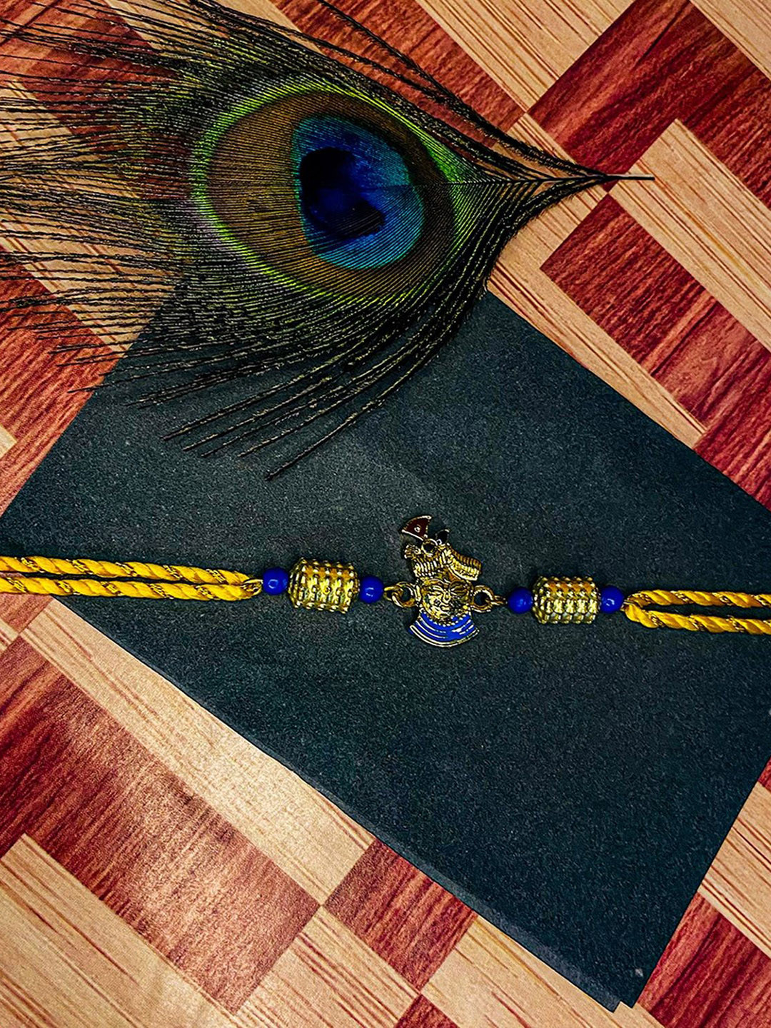 Mahi Lord Krishan Charm Thread Rakhi