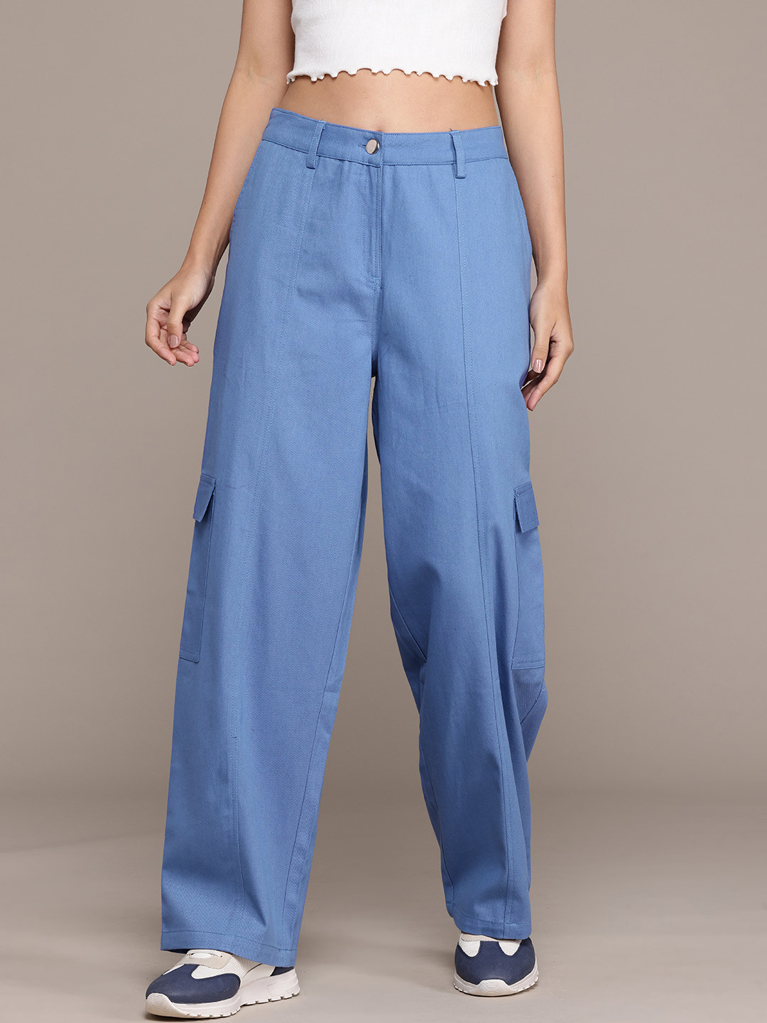 Roadster Women Cargos Baggy Trousers