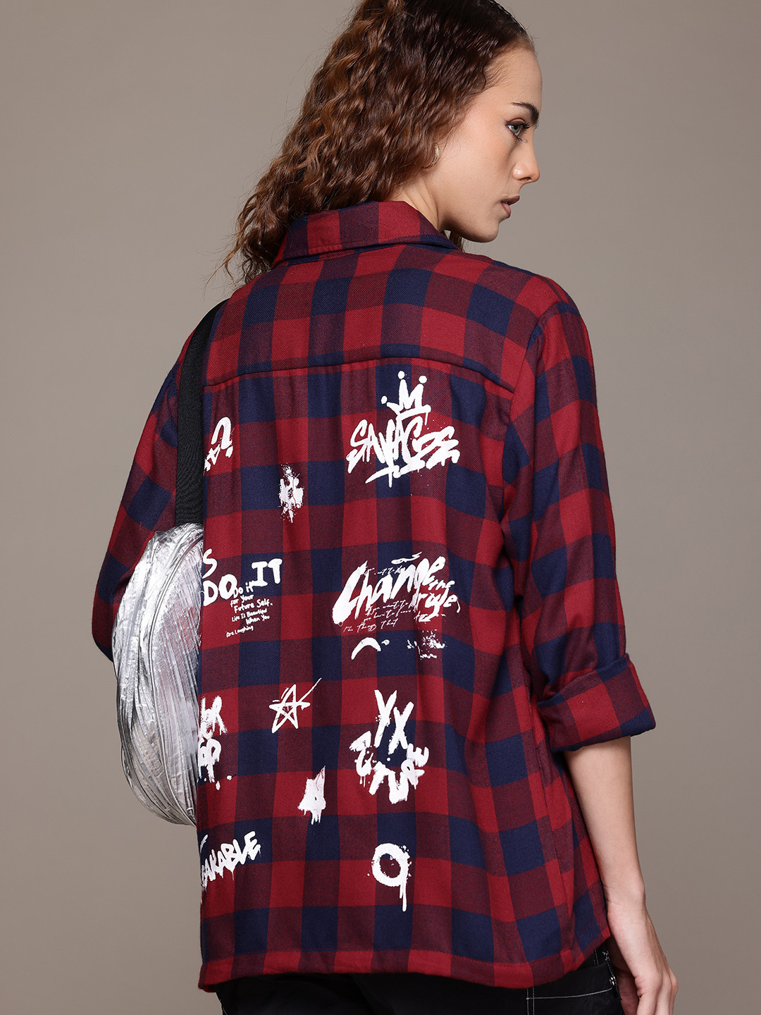 Roadster Women Buffalo Checks Printed Casual Shirt