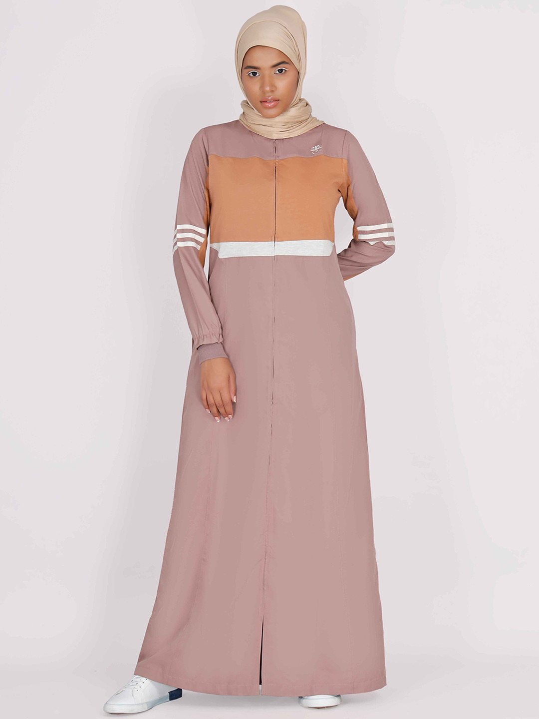 IDH London Stripe Detail Burqa With Scarf