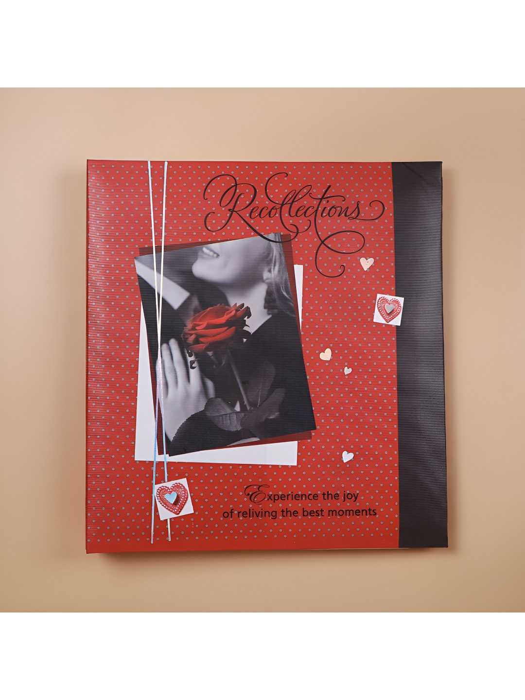 Archies Red & Black Printed Photo Album