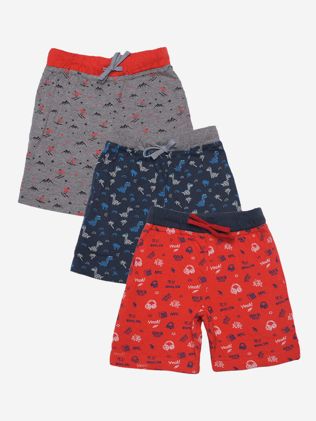Dollar Champion Kidswear Boys Conversational Printed Shorts
