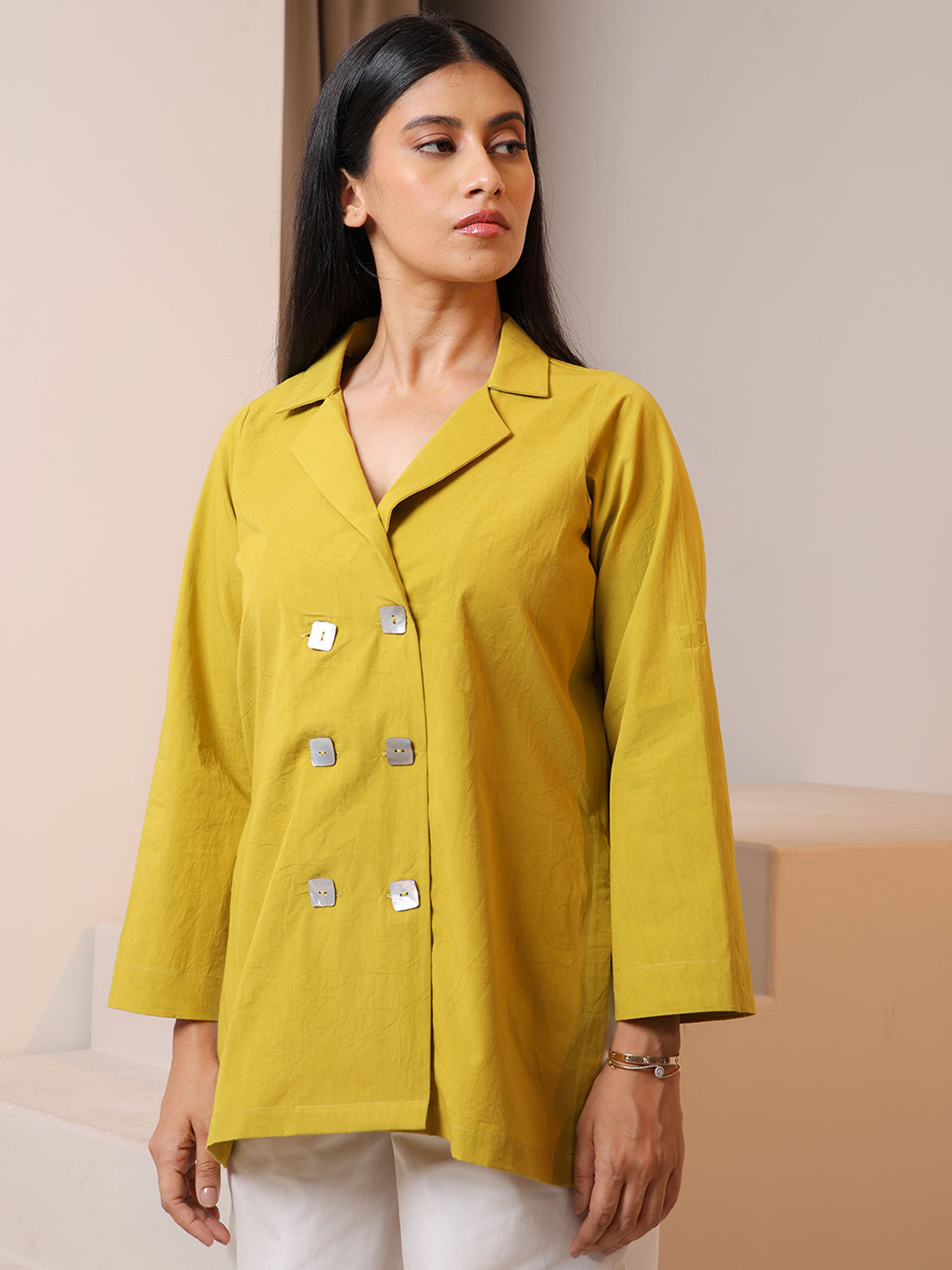 NH KAPDEWALA Notched Lapel Collar Dazzel Blazer with Trouser