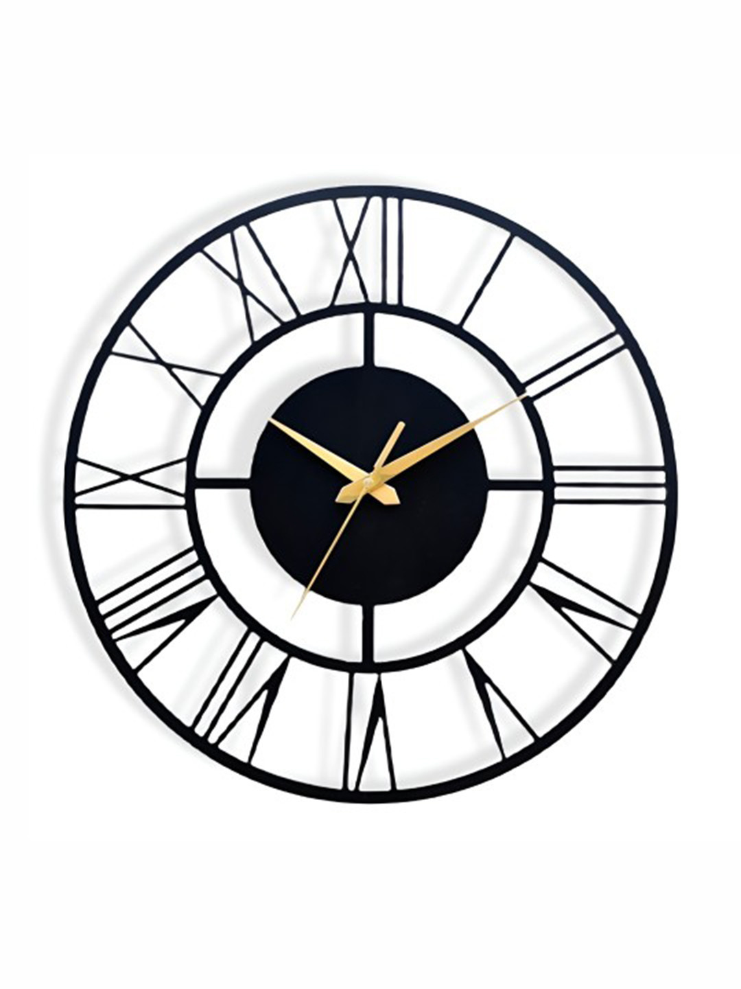 Arabs Decor Black Contemporary Round Wall Clock