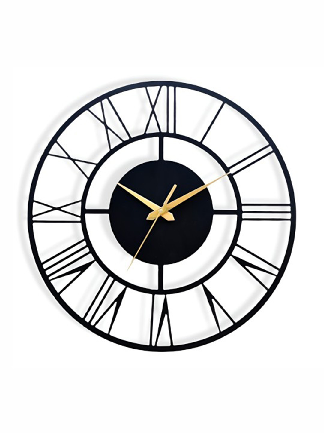 Arabs Decor Black Contemporary Round Wall Clock