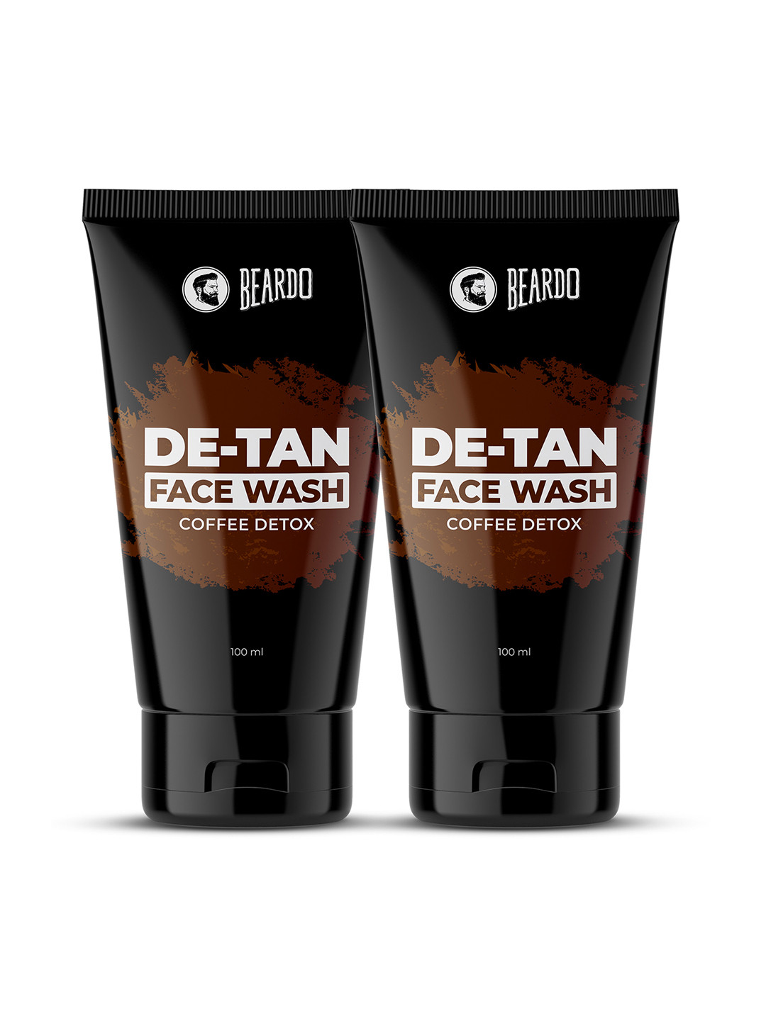BEARDO Men Set Of 2 De-Tan Face Wash With Coffee Detox for Glowing Complexion - 100ml Each