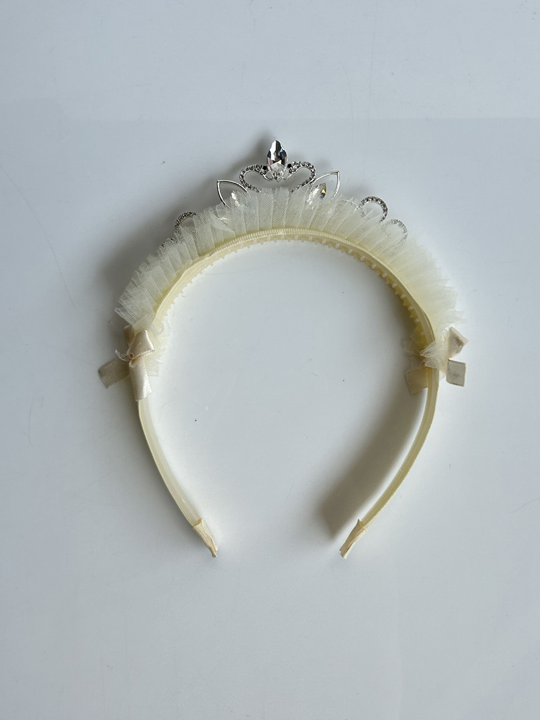 Hair Drama Co. Girls Embellished Yellow Tiara Crystal Headband Hair Hoops