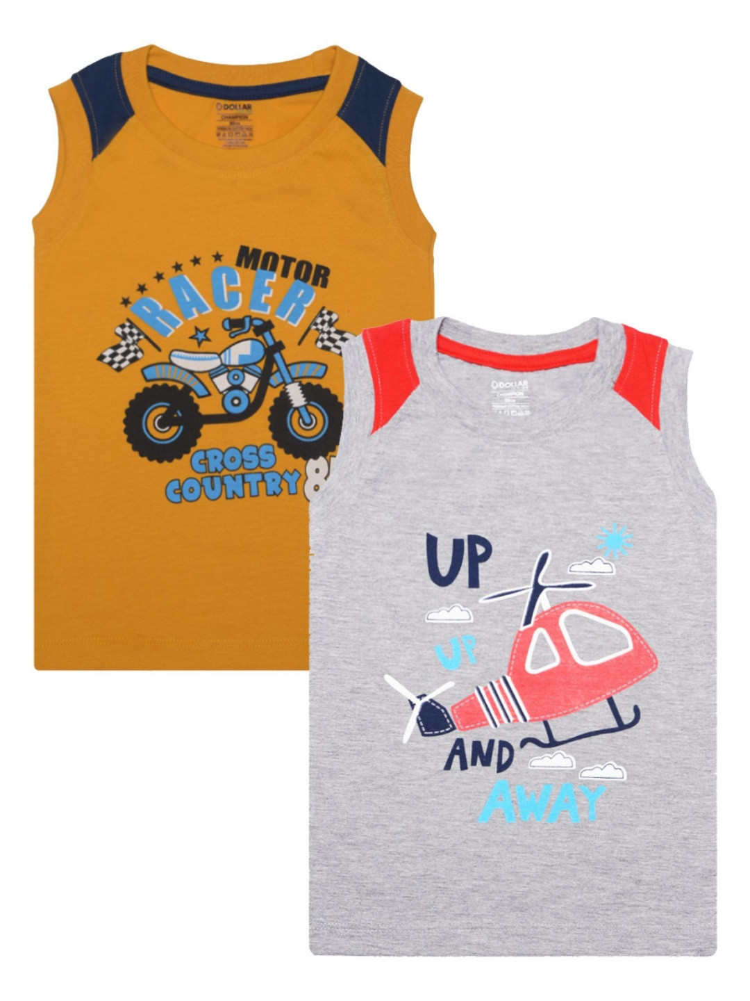 Dollar Champion Kidswear Boys Pack Of 2 Graphic Printed T-shirts