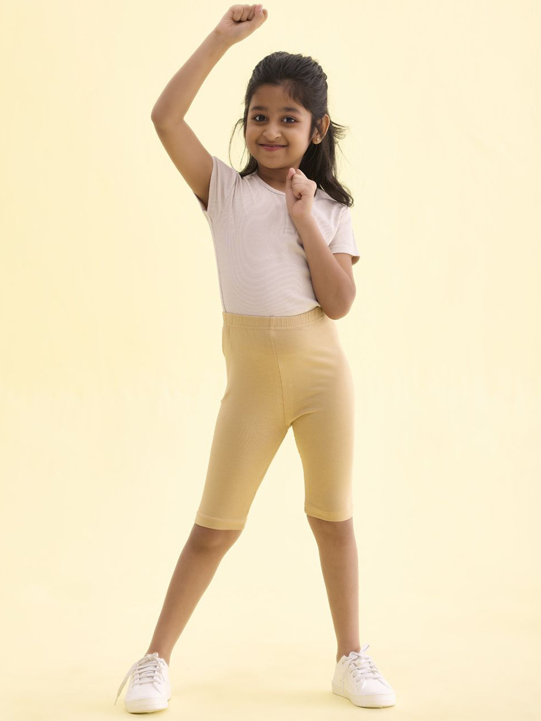 Go Colors Girls Slim Fit Cycling Shorts