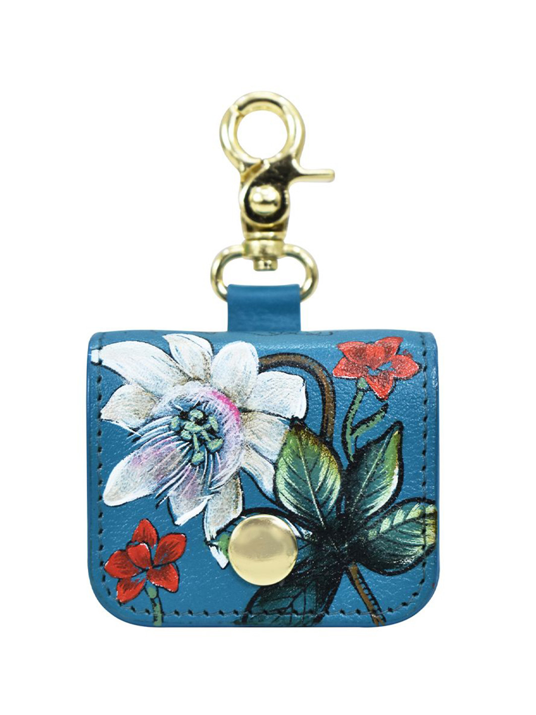 Anuschka Women Royal Garden Hand Painted Leather Airpod Pro Case