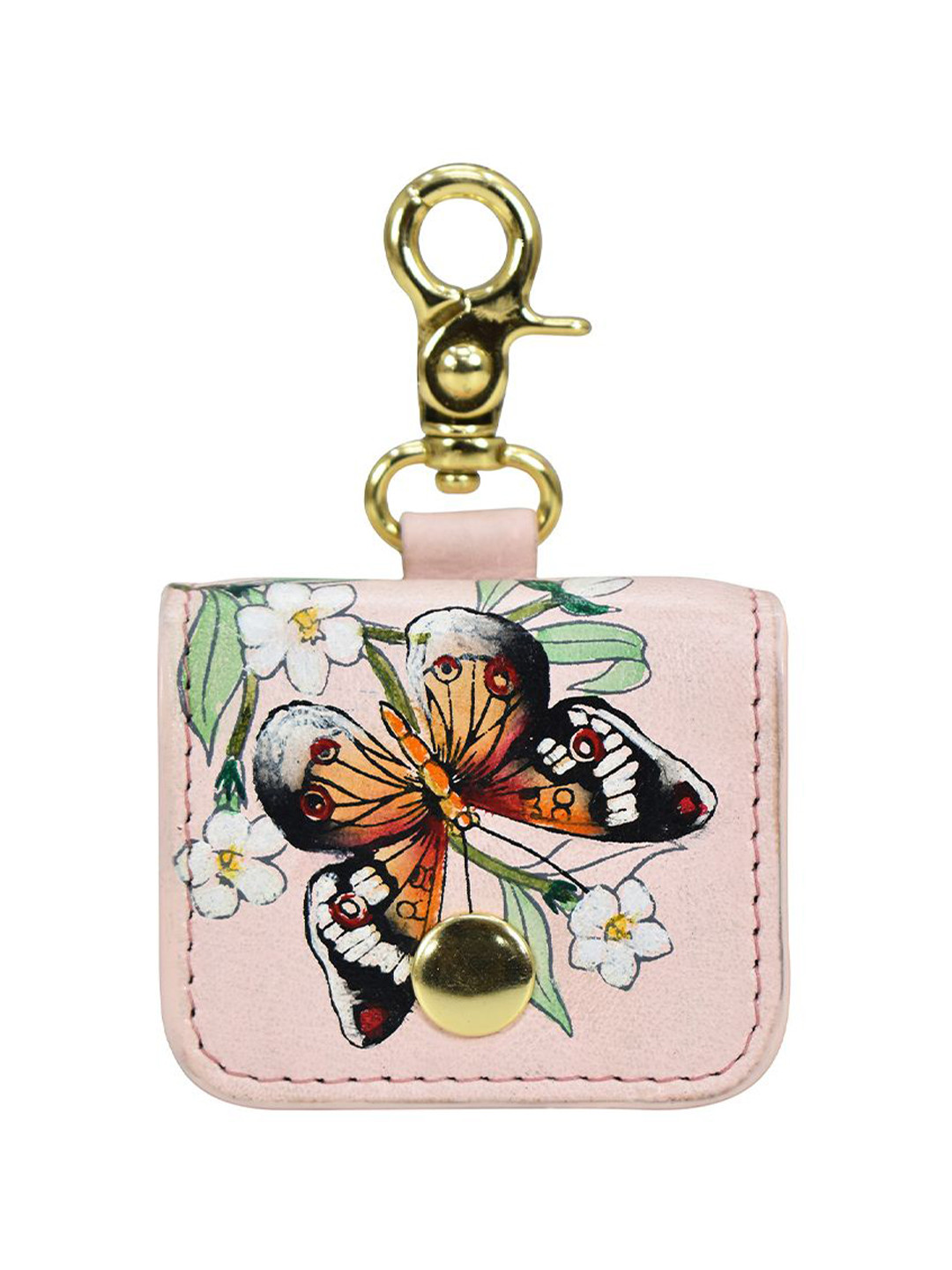 Anuschka Women's Butterfly Melody Hand Painted Leather Airpod Pro Case