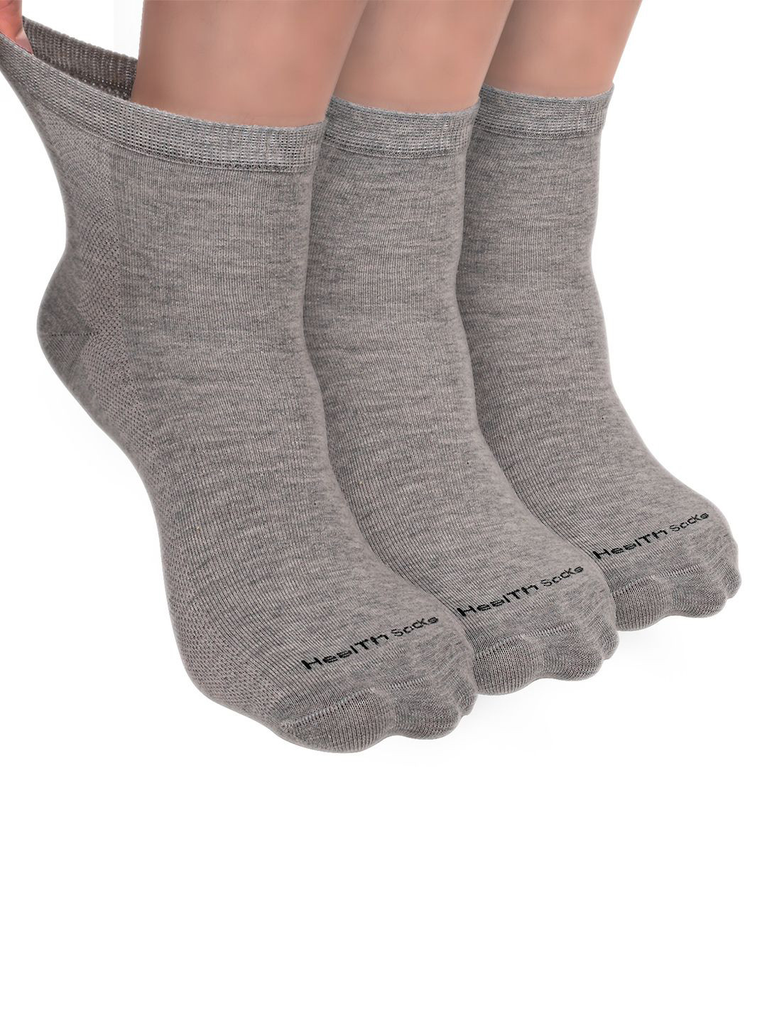FOOTPRINT Men 3 Pairs Seamless Organic Cotton Ankle-Length Bamboo Socks