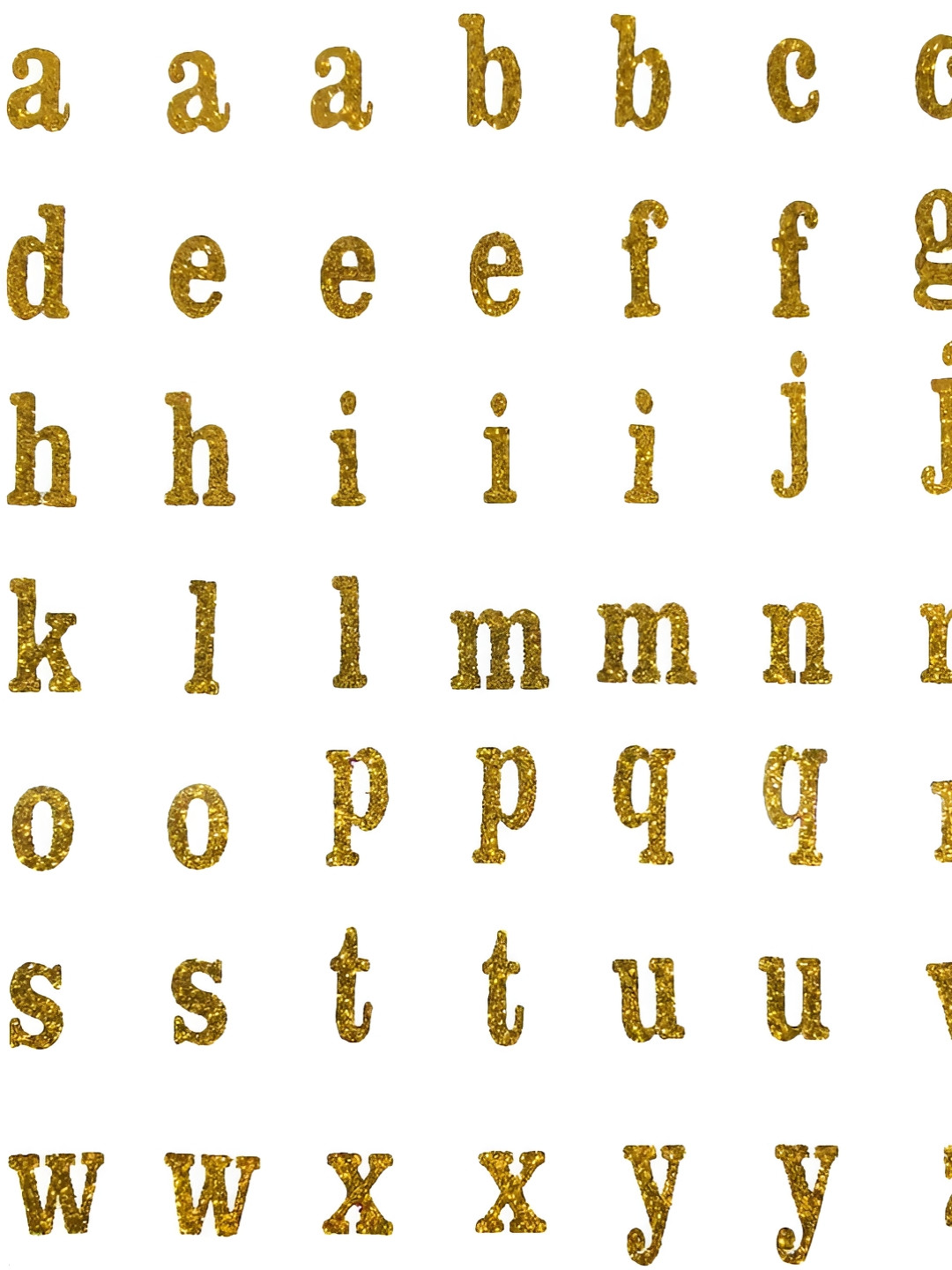 Comet Busters Yellow & White 3D Printed Self Adhesive Alphabet Wall Sticker