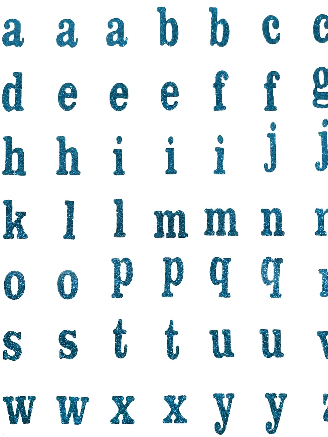 Comet Busters Blue Alphabet Printed Self Adhesive Wall Sticker