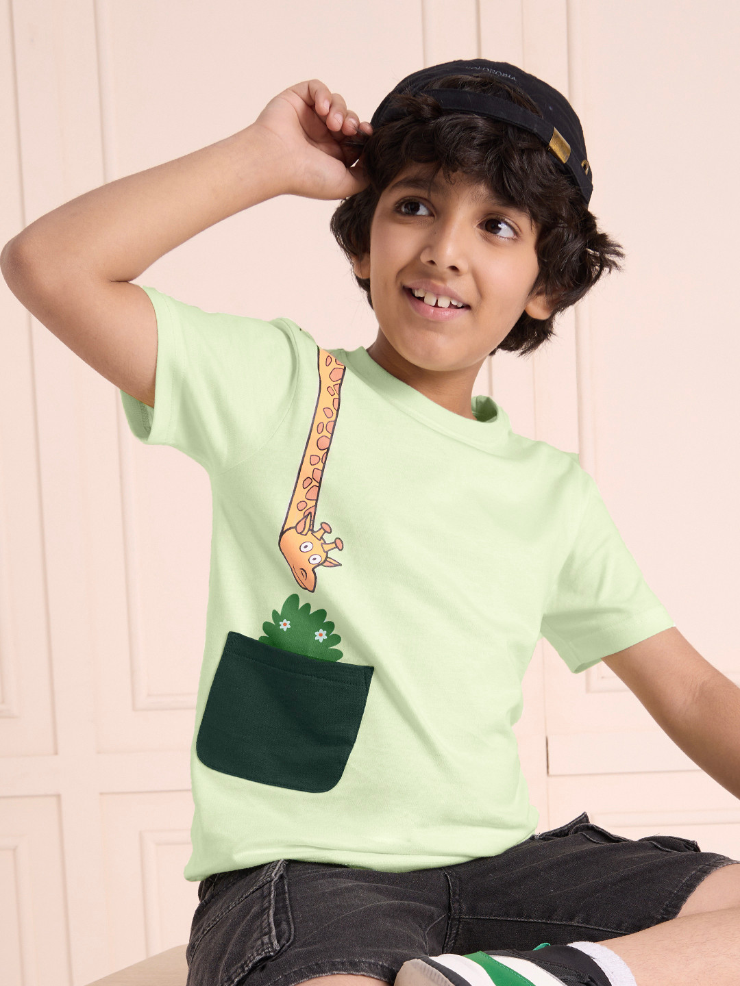 The Souled Store Boys Graphic Printed Round Neck Cotton T-Shirt