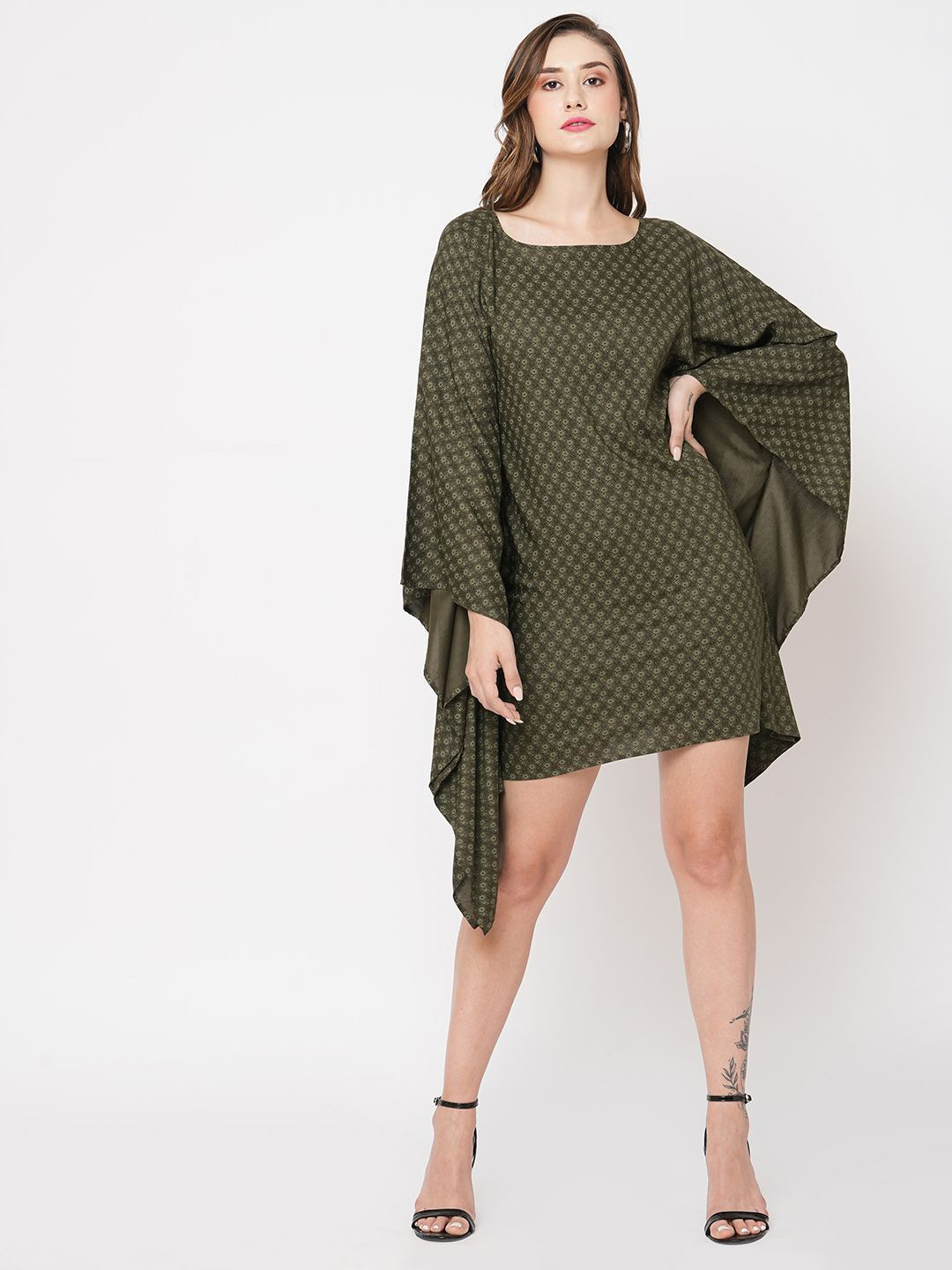 Ashtag Printed Kaftan Dress