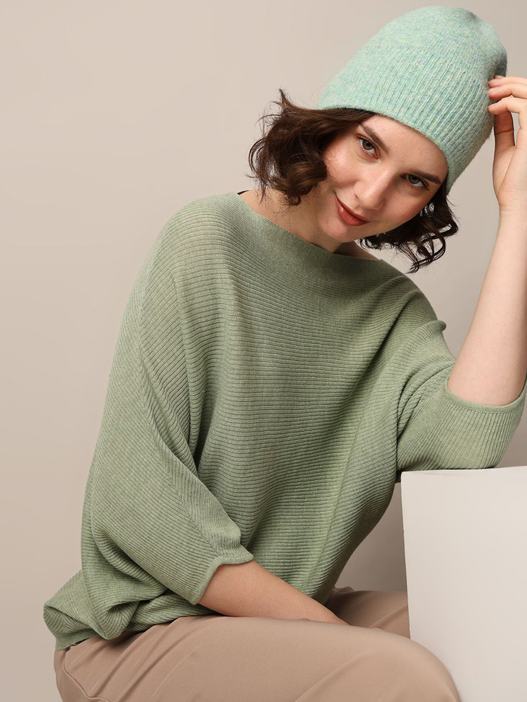 ONLY Women Kimono Sleeve Boxy Top
