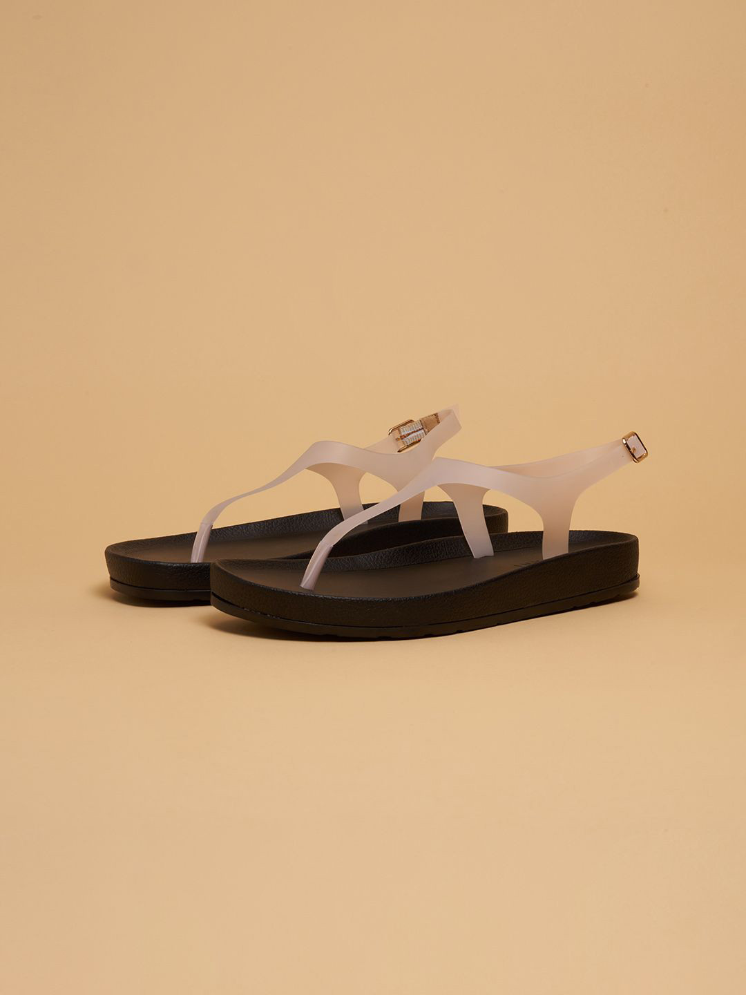 ERIDANI Barelythere Ankle Strap Sandals