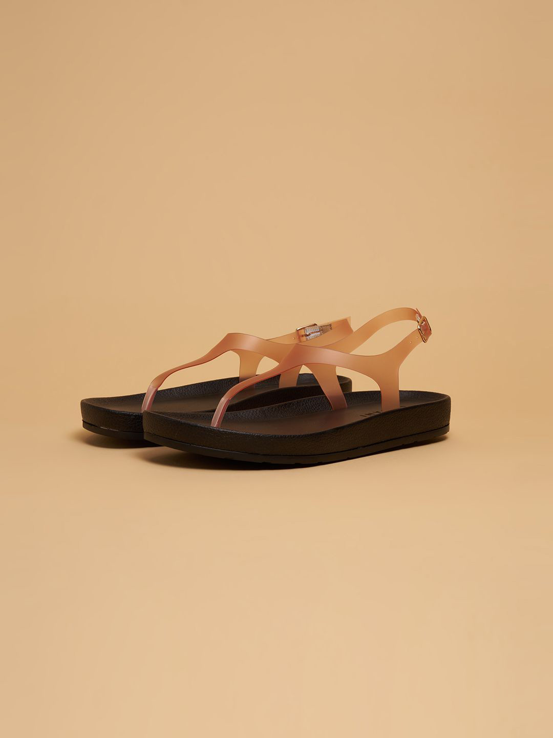 ERIDANI Barelythere Ankle Strap Sandals