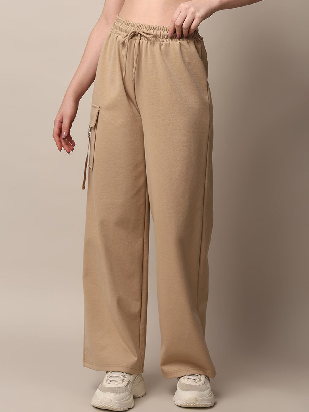 ONLY Women Relaxed Fit High Rise Track Pant