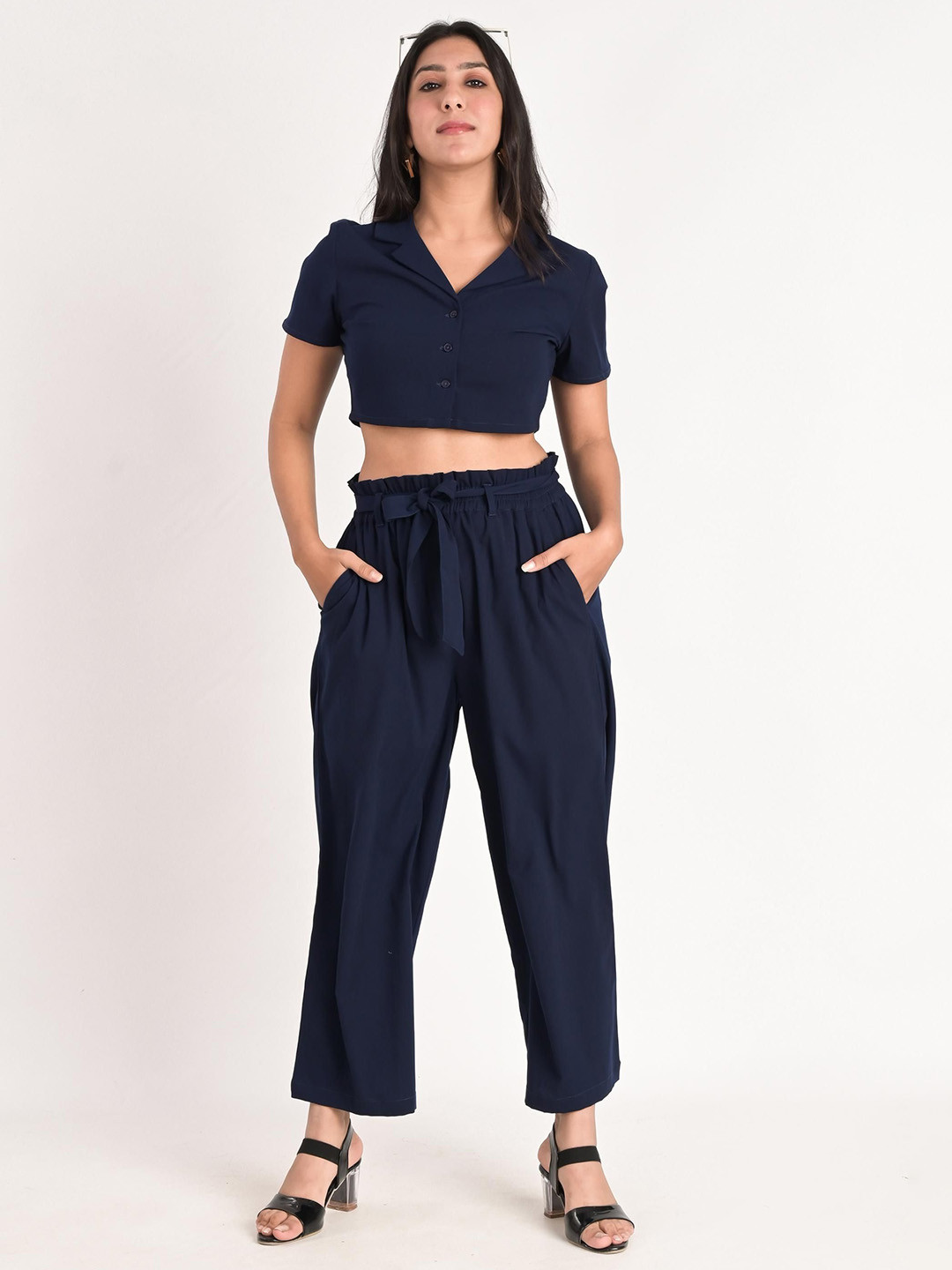 KIZI Shirt Collar Top & Palazzos