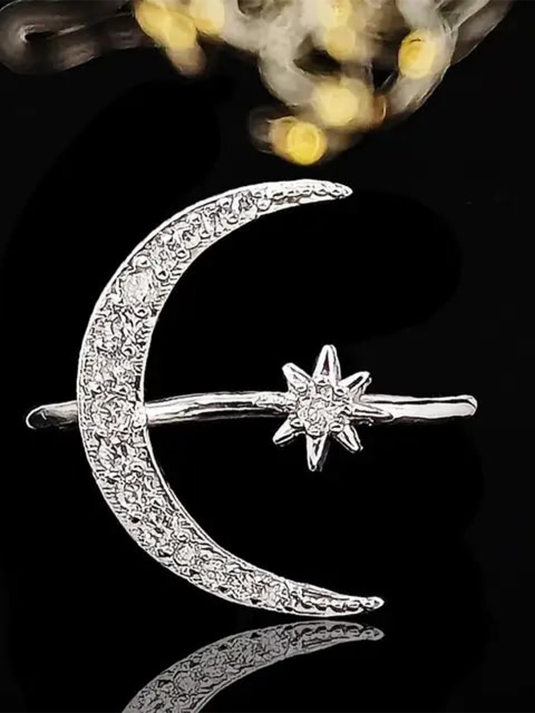 Zoey Zircon Stone Studded Teardrop Shaped Drop Earrings