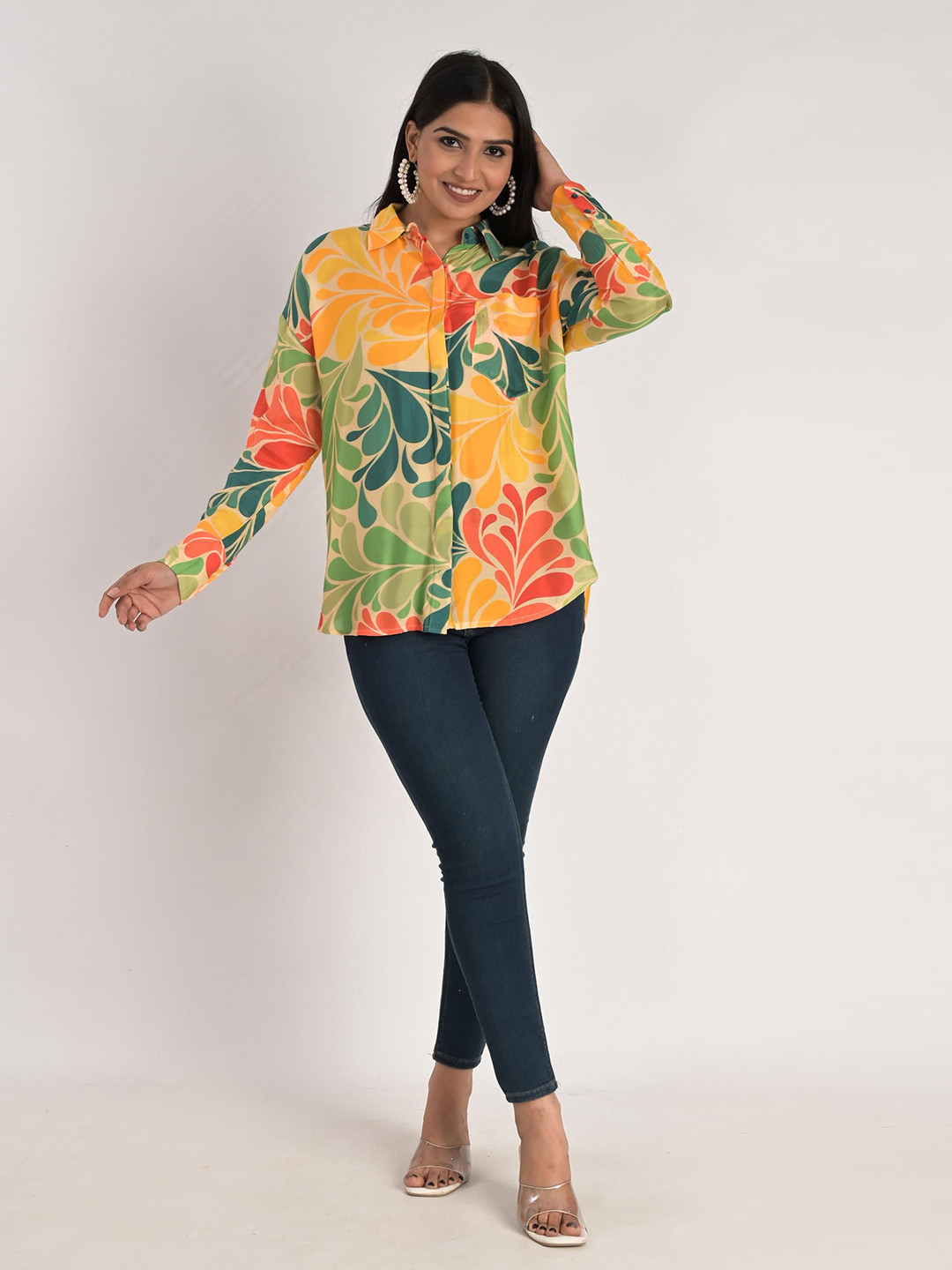 KIZI Women Floral Opaque Printed Casual Shirt