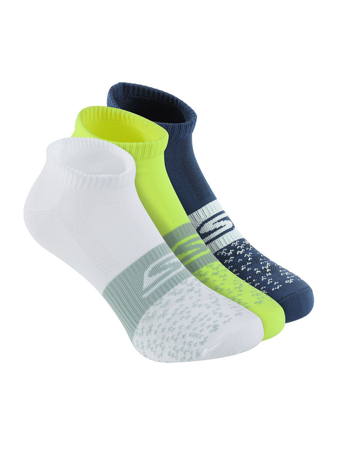 Skechers Mens 3 Pack Of Non Terry Low Cut Socks