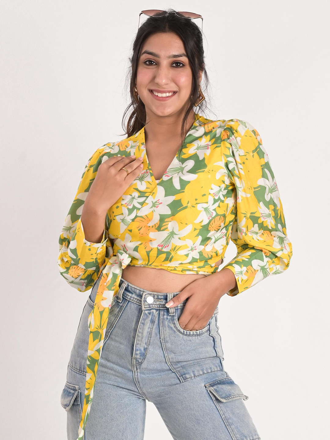 KIZI Women's Wrap Crop Top