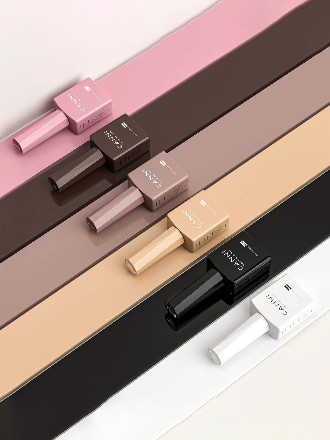 CANNI Hema Free Set Of 6 UV Soak Off Gel Nail Polish - 9ml Each - 2307