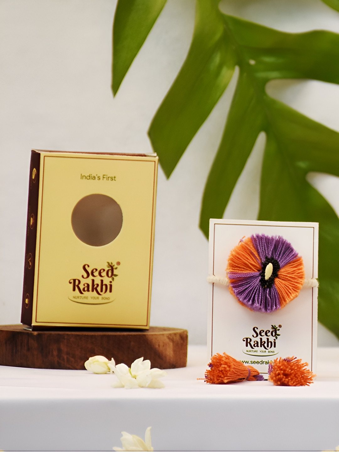 Indigifts Seed Rakhi With Seed Gift Set