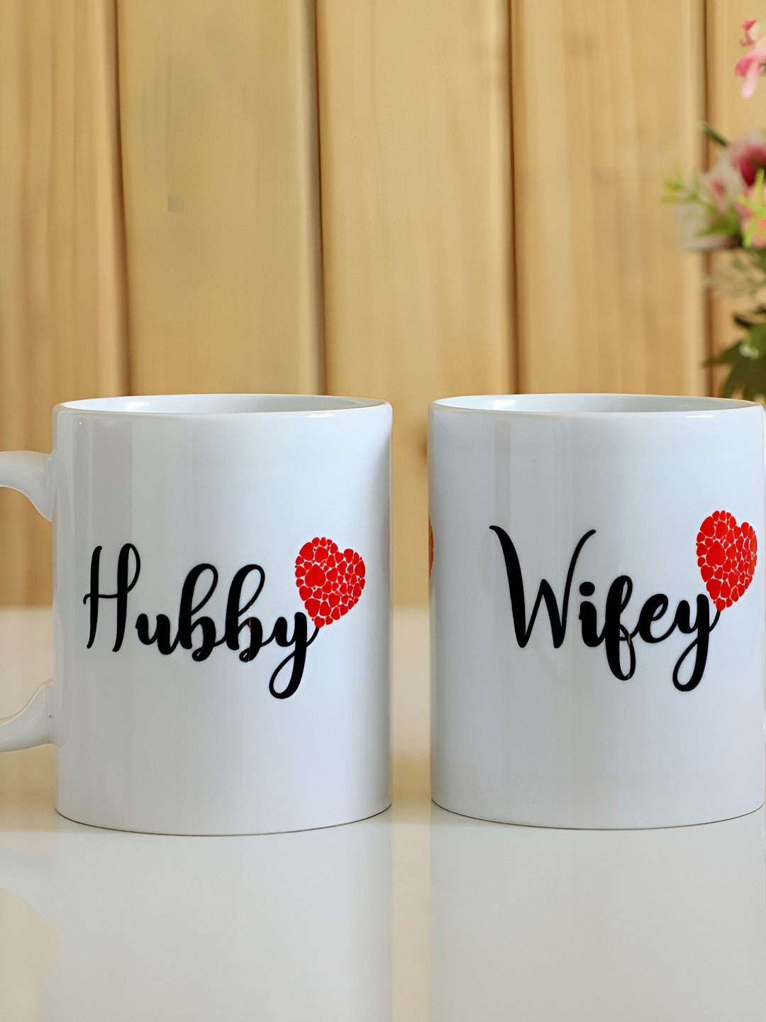 fnp Brother Sister Relationship White Typography Ceramic Handmade 2 Piece Mugs-325ml