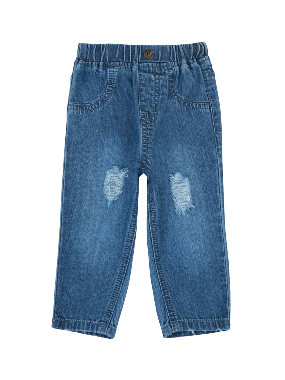 GJ baby Girls Slim Fit Highly Distressed Jeans