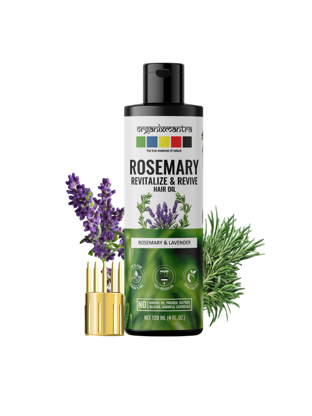 Organix Mantra Rosemary & Lavender Revitalize & Revive Hair Oil - 120ml