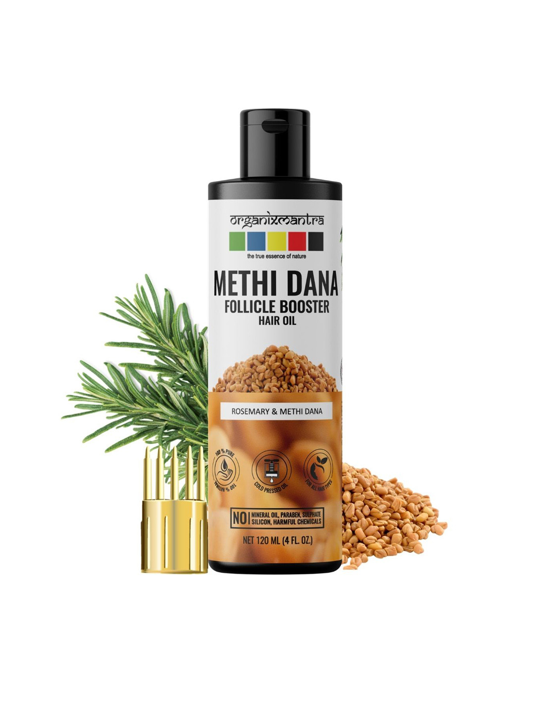 Organix Mantra Rosemary & Methi Dana Follicle Booster Hair Oil - 120ml