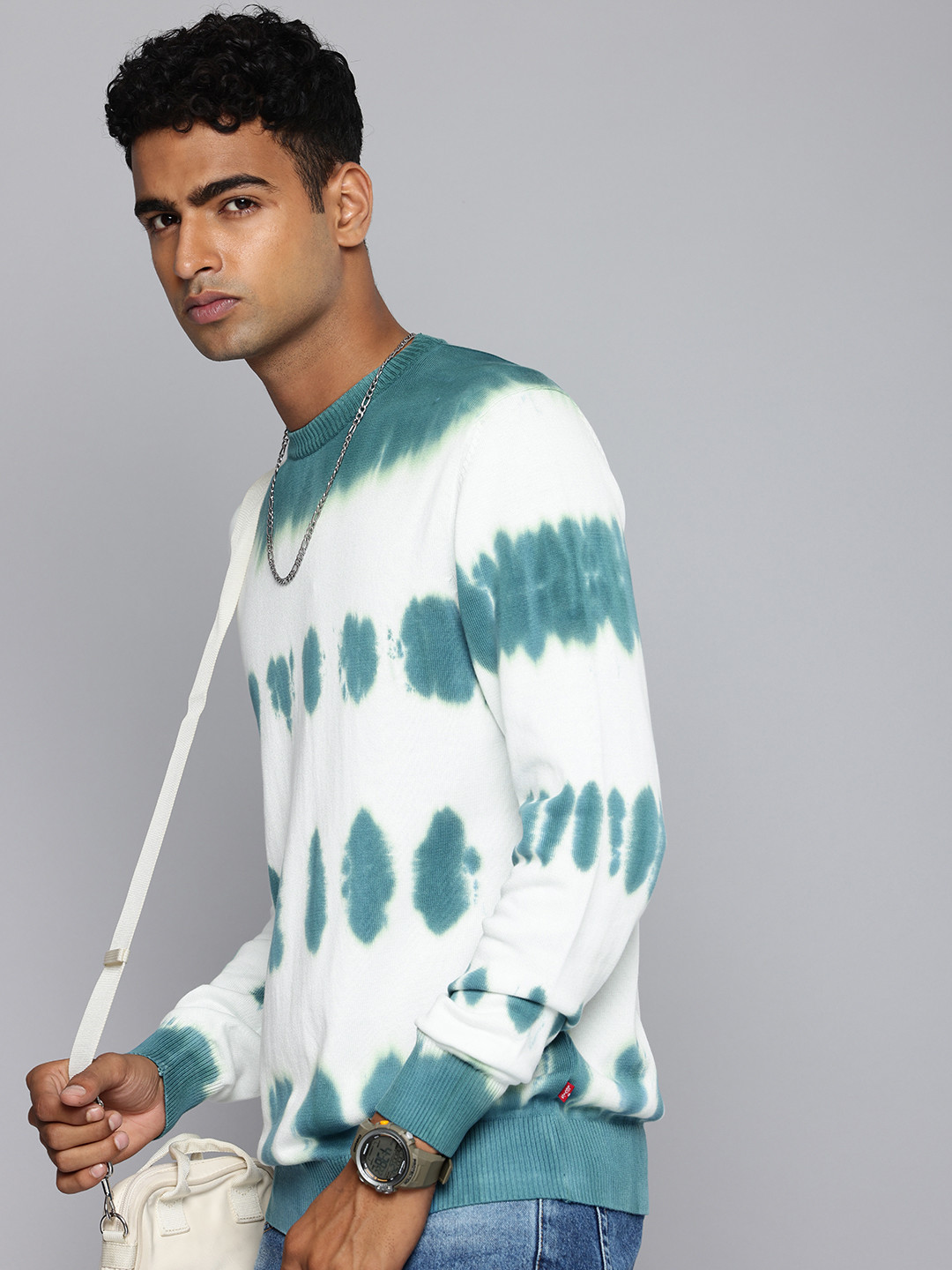 Levis Pure Cotton Tie Dye Pullover Sweaters