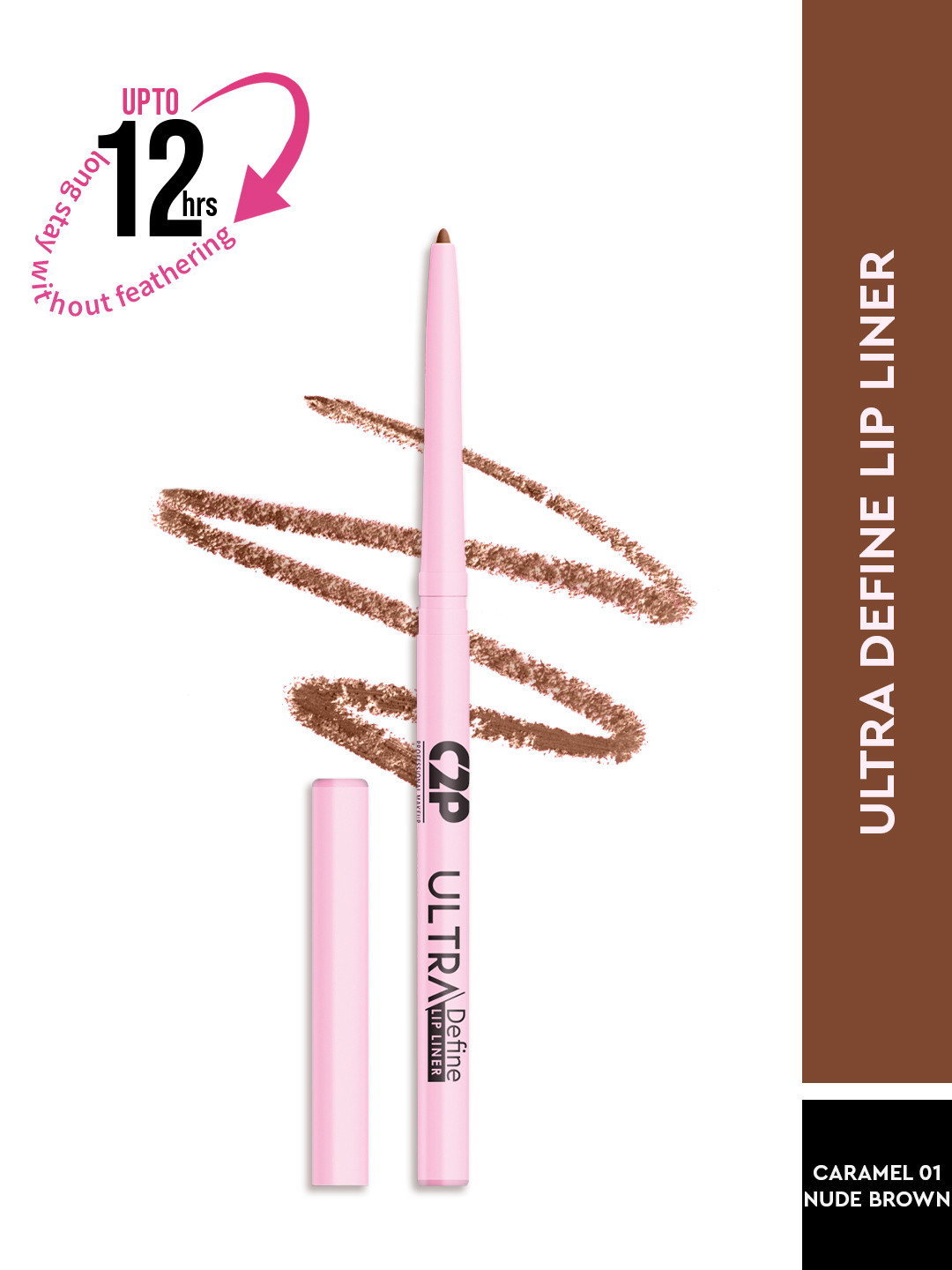 C2P PROFESSIONAL MAKEUP Ultra Define Matte Finish Lip Liner 0.27g - Caramel 01