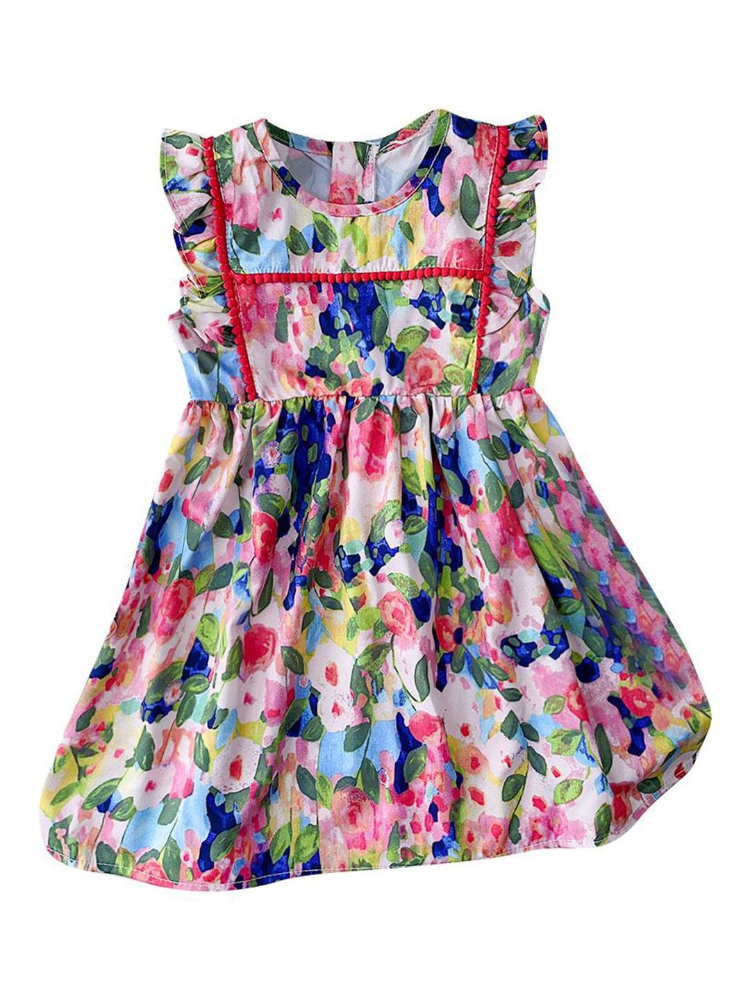 StyleCast x Revolte Abstract Print Fit and Flare Dress